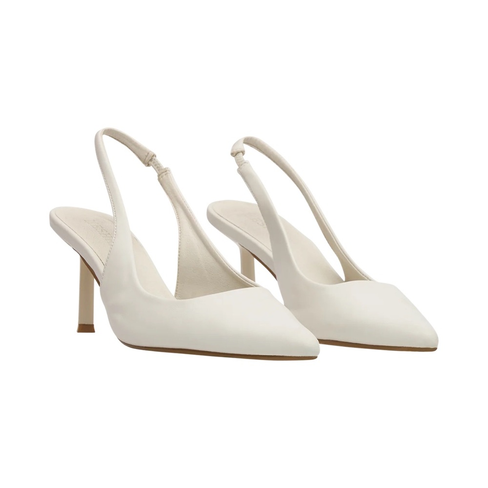 Dasha Sling Back Heels - Ivory (Meshki)